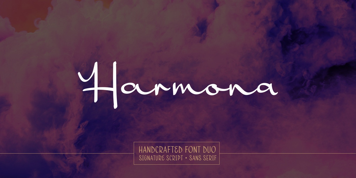 Beispiel einer Harmona-Schriftart #1